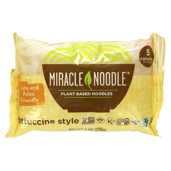 Miracle Noodle Fettuccine Style 7 Oz 200 G Globevitamin 3529